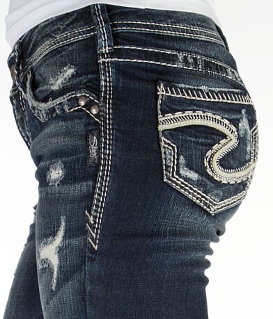 Silver Aiko Baby Boot Stretch Jean LEFT_DETAIL