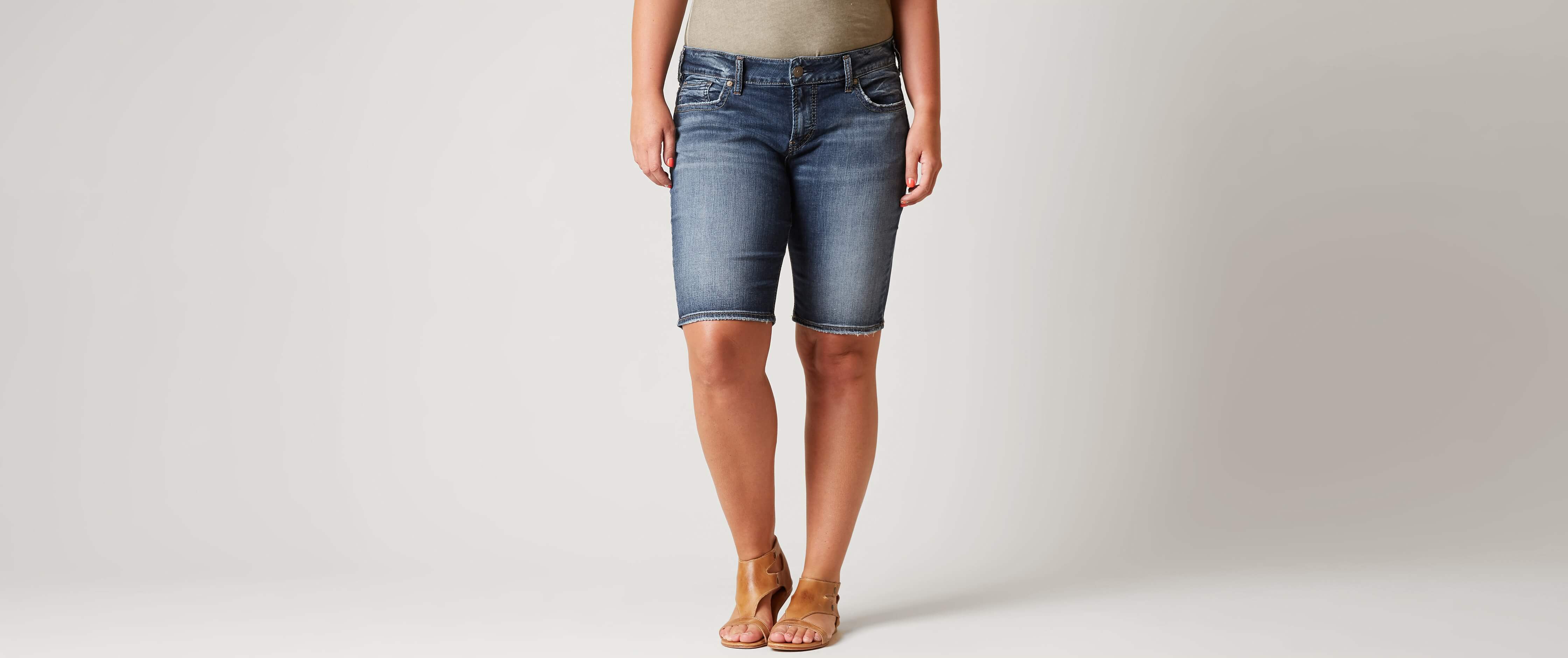 Silver Elyse Bermuda Short Plus Size Only Women's Shorts in