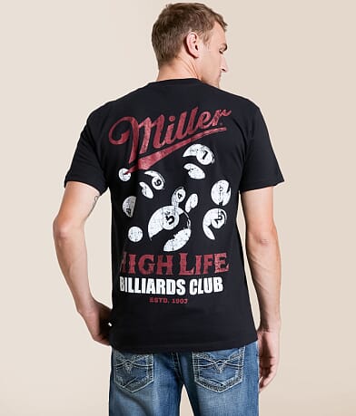Screen Stars Miller Lite® Billiards Club T-Shirt front view