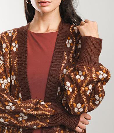 Gimmicks Printed Duster Cardigan Sweater MISC_DETAIL_1