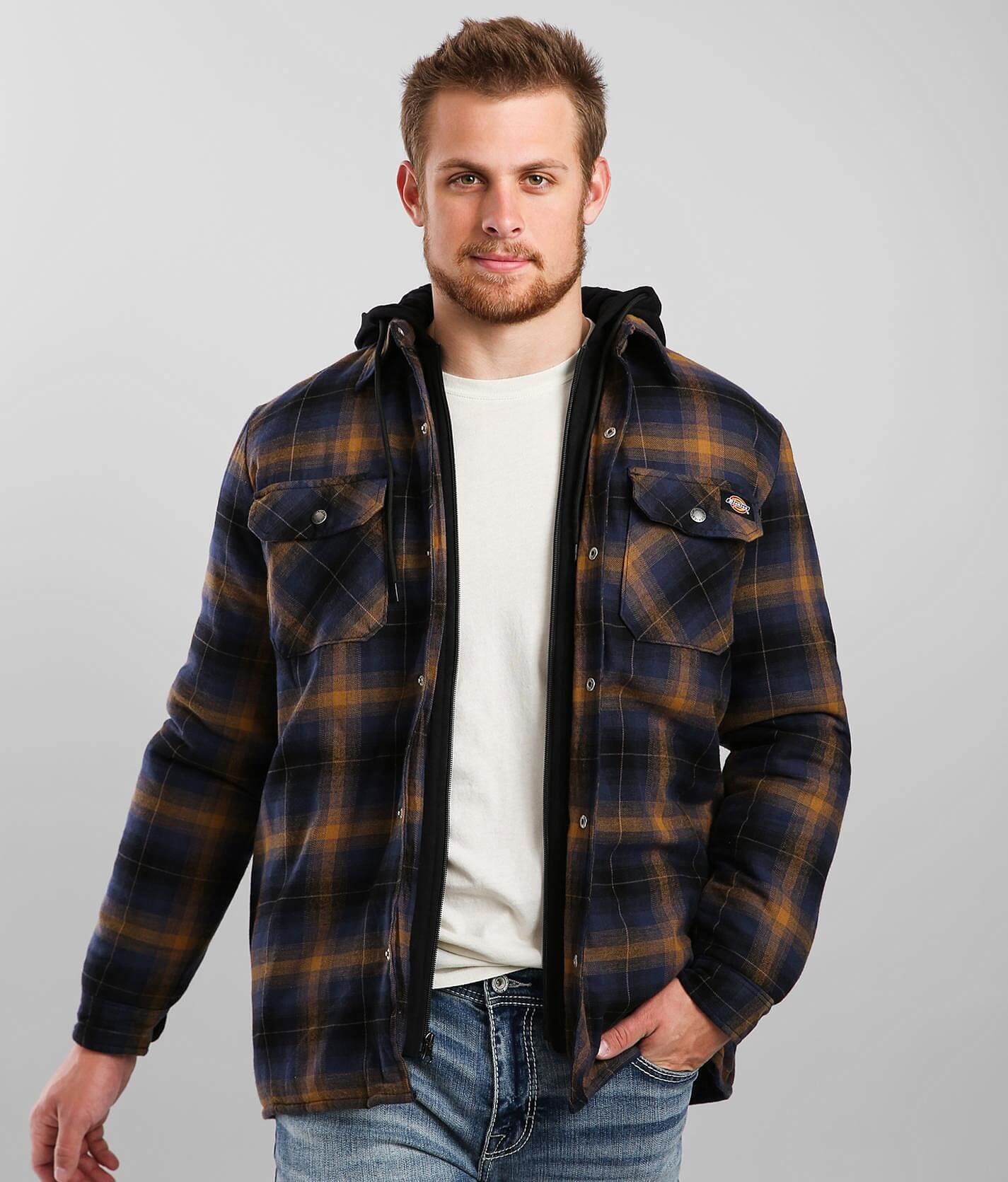 dickies plaid coats & jackets with hood