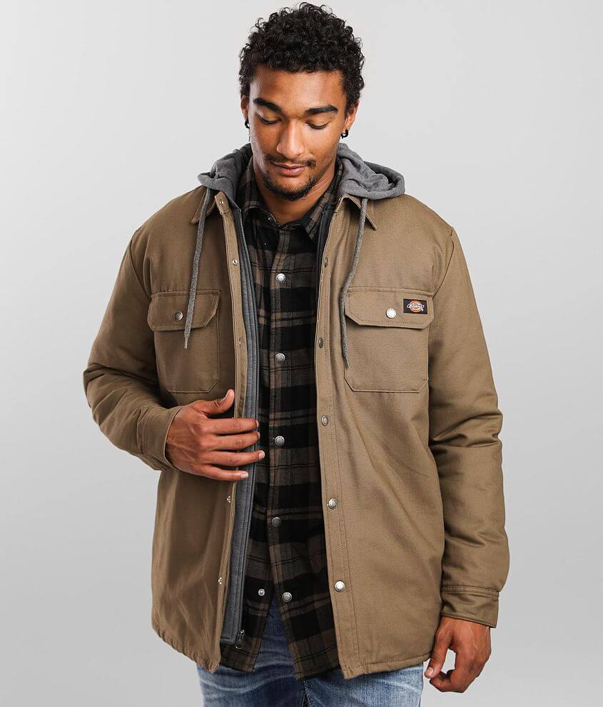 Dickies® Hooded Duck Jacket - Men's Coats & Jackets in Mushroom | Buckle