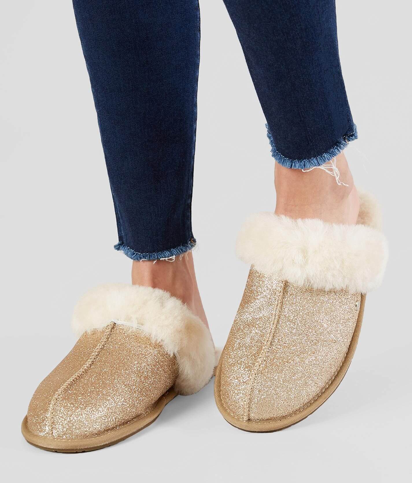 Gold on sale ugg slippers