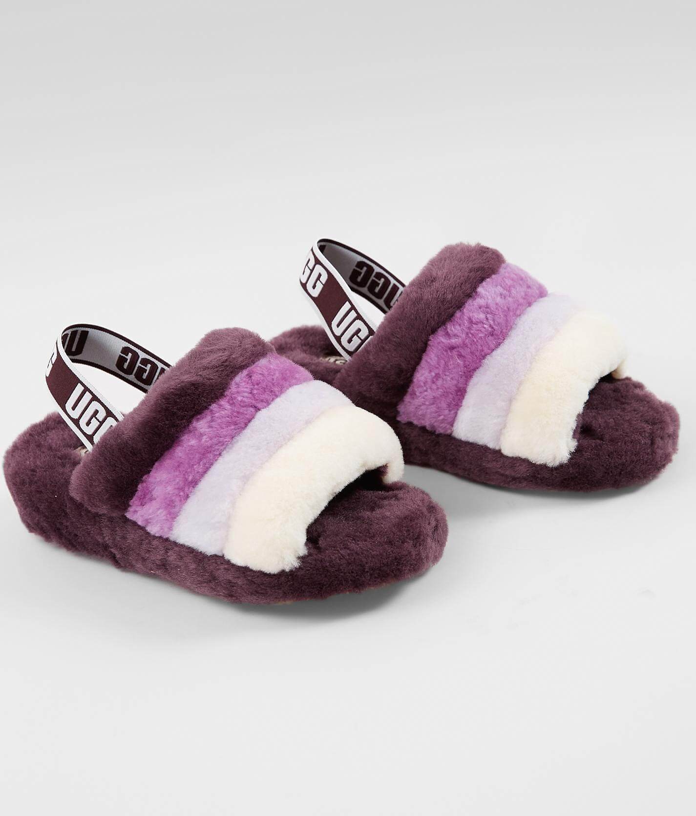 ugg fluff yeah slide purple