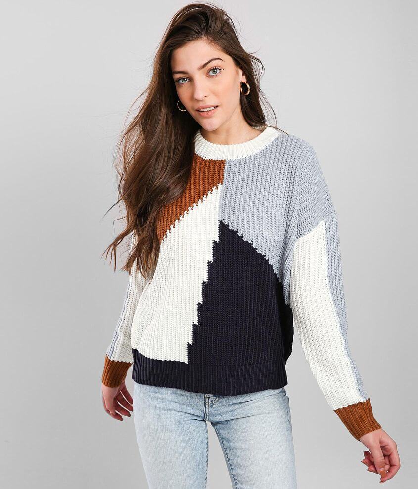 Wishlist Apparel Color Block Sweater front view