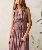 Wishlist Apparel Halter Maxi Dress - Women's Dresses in Dark Mauve | Buckle