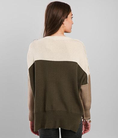 Wishlist Apparel Color Block Sweater BACK