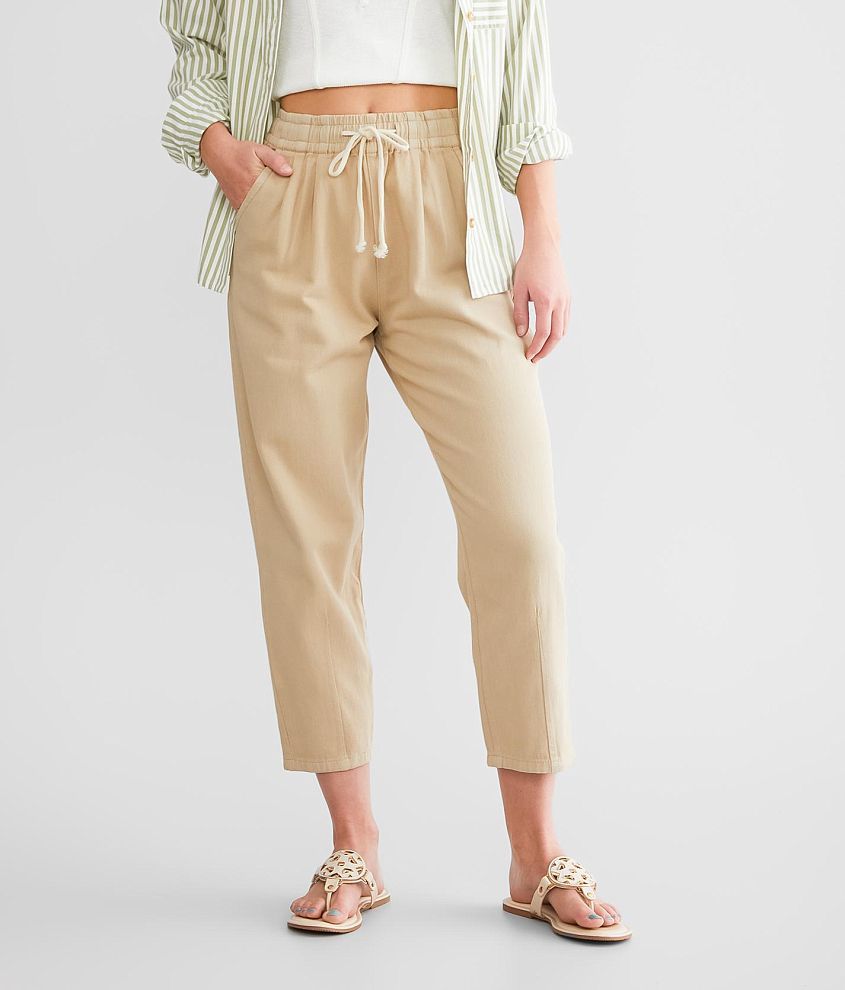 Ladies Drawstring Pant - Khaki