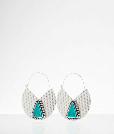 boutique by BKE Turquoise Stone Drop Earring front view