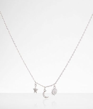 boutique by BKE Sun Moon & Stars Necklace front view