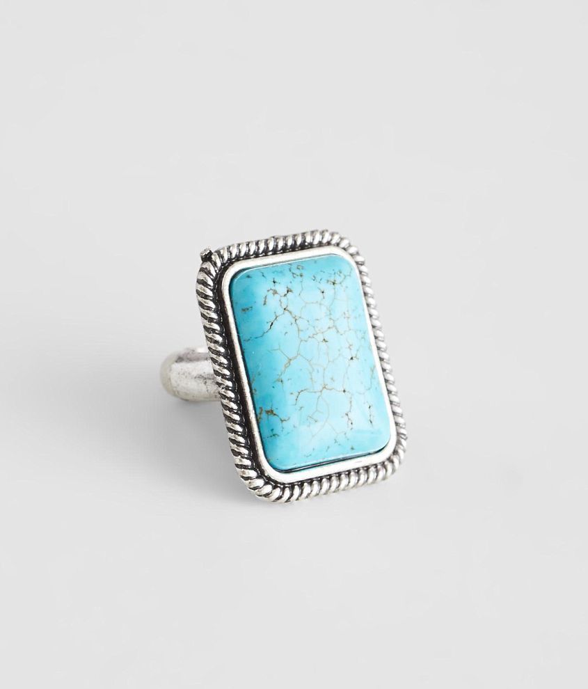boutique by BKE Turquoise Statement Ring