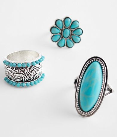boutique by BKE 3 Pack Western Ring Set misc detail 1 view