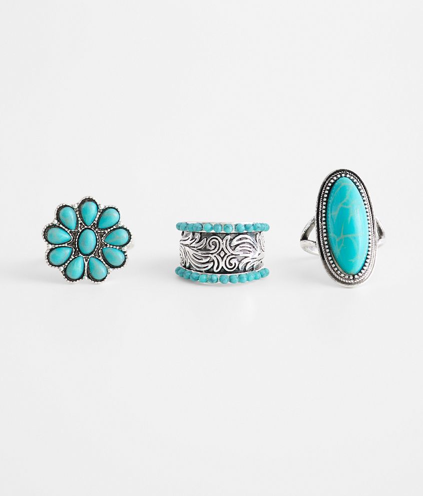 boutique by BKE 3 Pack Western Ring Set