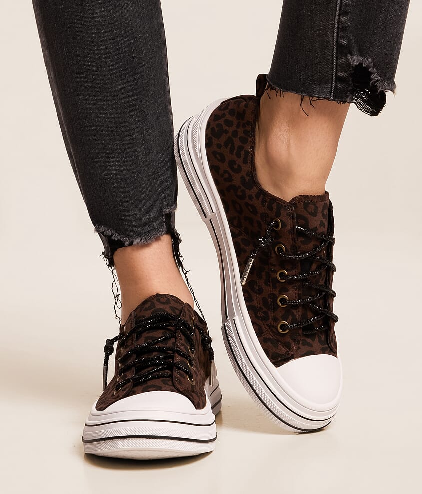 Aman Leopard Rhinestone Sneaker