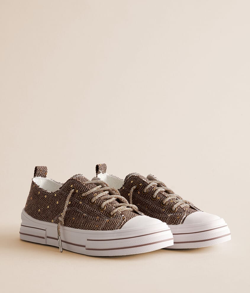 Aman Herringbone Rhinestone Sneaker
