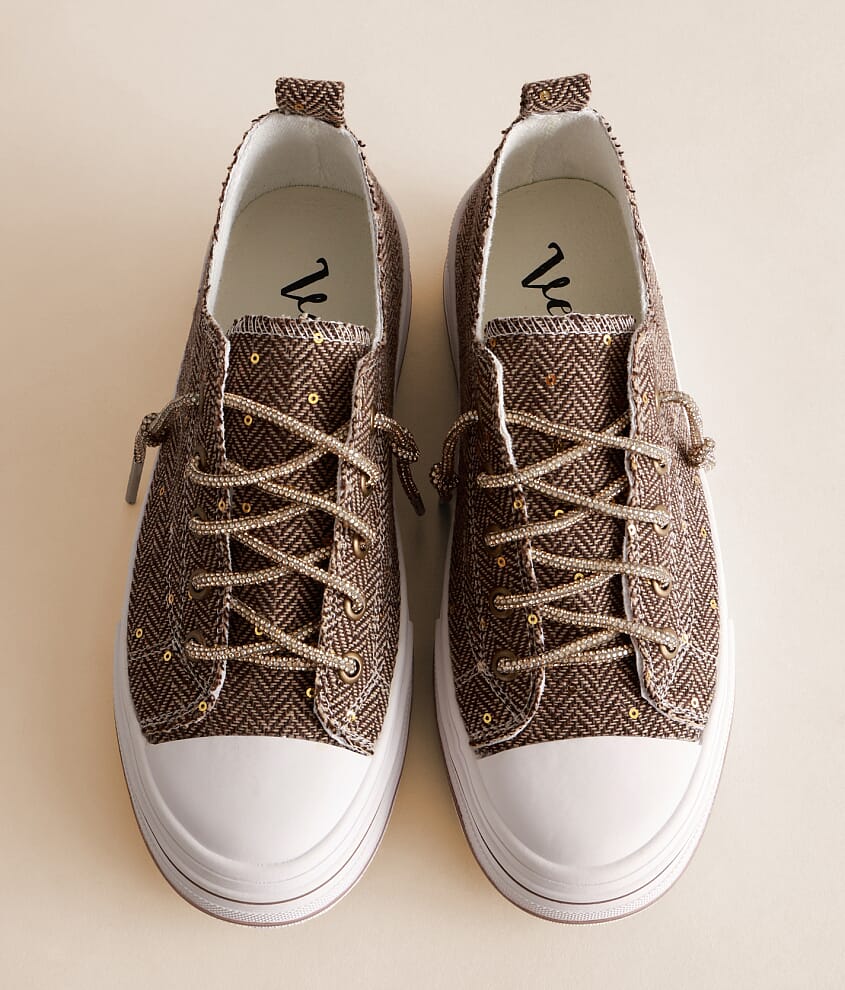 Aman Herringbone Rhinestone Sneaker