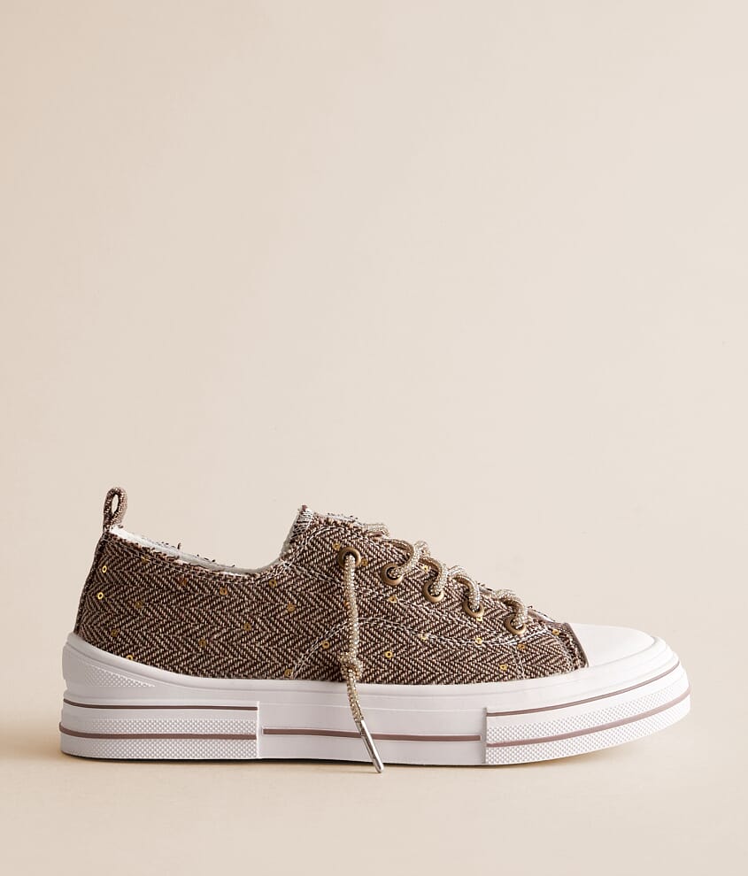 Aman Herringbone Rhinestone Sneaker