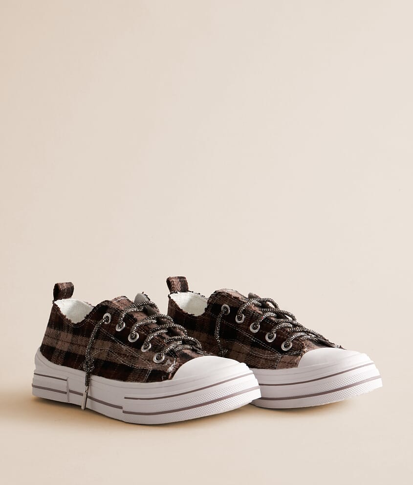 Aman Plaid Rhinestone Sneaker