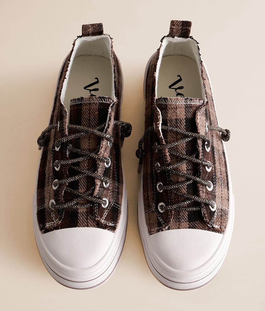Aman Plaid Rhinestone Sneaker