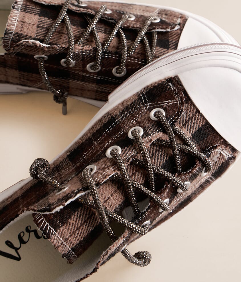 Aman Plaid Rhinestone Sneaker