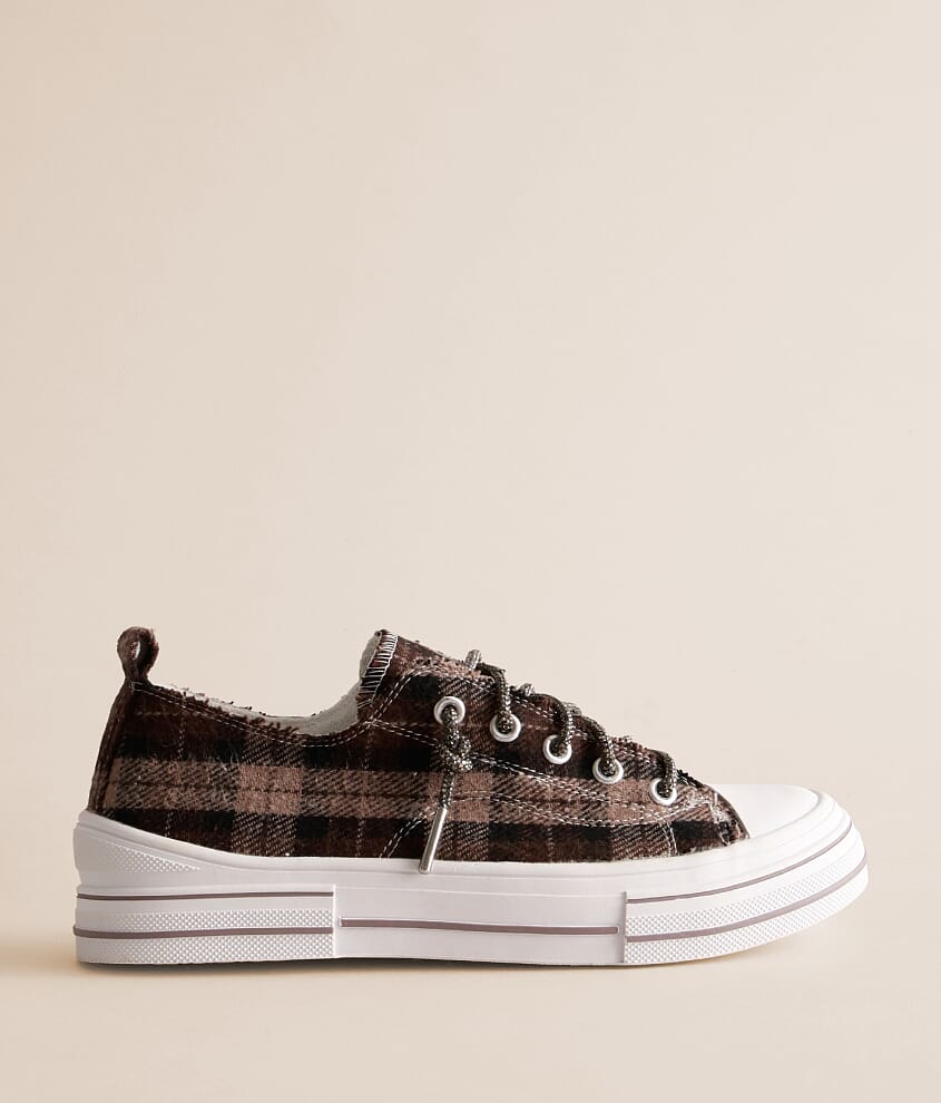 Aman Plaid Rhinestone Sneaker
