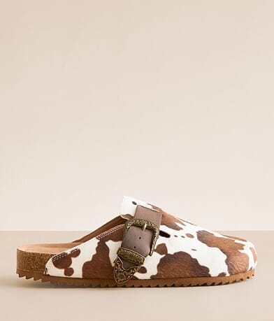 Very G Andi Cow Print Mule front view