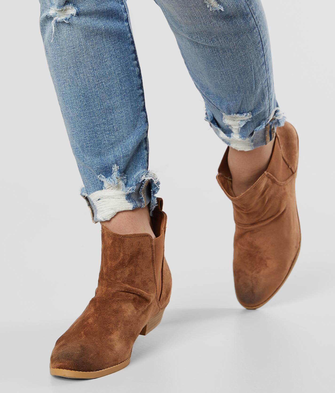 womens suede chelsea ankle boots