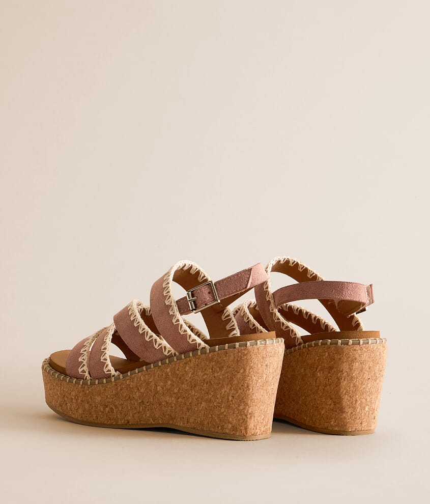 Bethany Whip Stitch Wedge Sandal