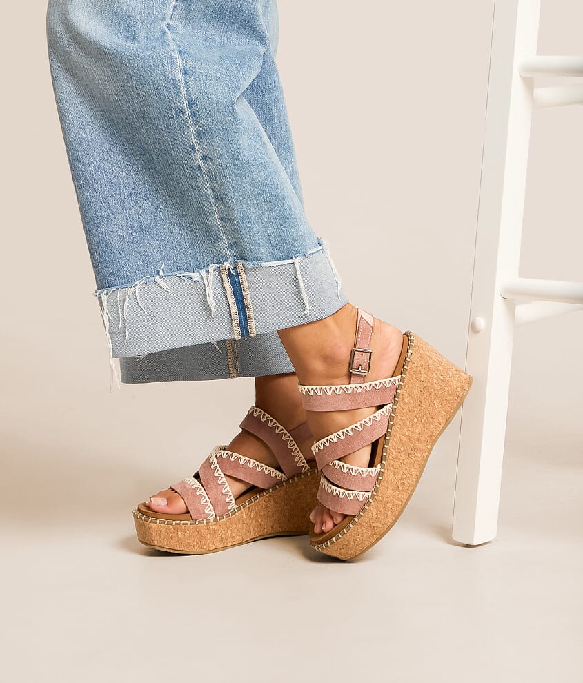 Bethany Whip Stitch Wedge Sandal - thumbnail 6