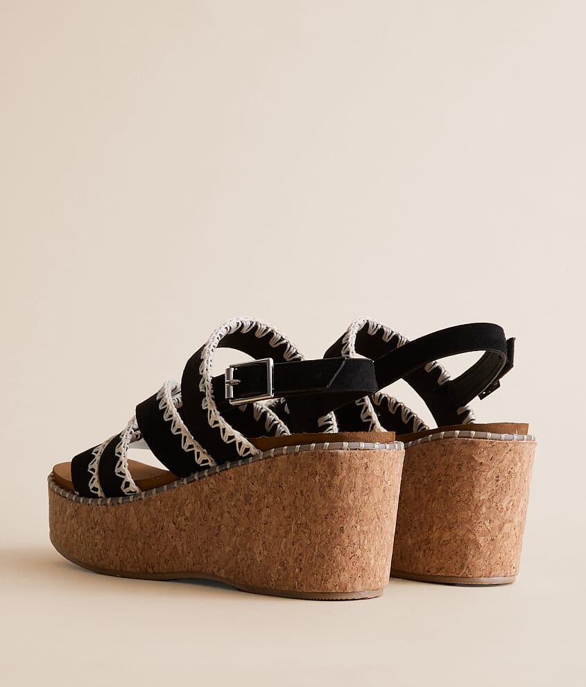 Bethany Whip Stitch Wedge Sandal