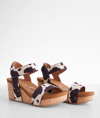 Very G Bonita Cow Print Wedge Sandal misc detail 1 view