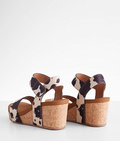Very G Bonita Cow Print Wedge Sandal misc detail 2 view