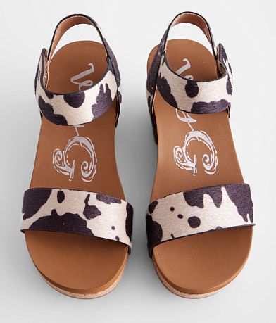 Very G Bonita Cow Print Wedge Sandal misc detail 3 view