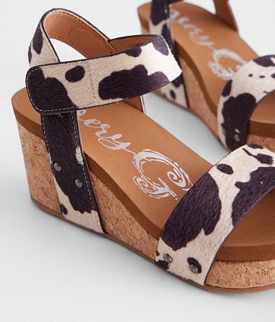 Very G Bonita Cow Print Wedge Sandal misc detail 4 view