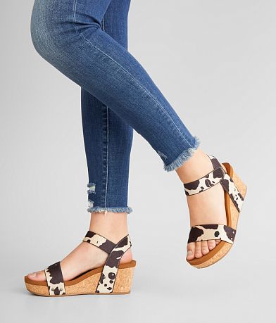 Very G Bonita Cow Print Wedge Sandal misc detail 5 view