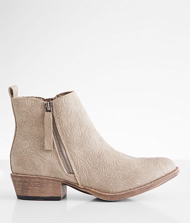 Very G Floral Embossed Ankle Boot front view
