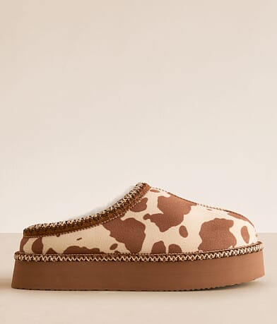 Very G Christy Cow Slipper front view