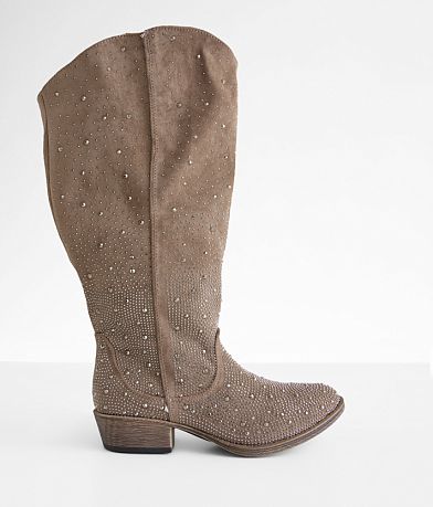 Very G Crystal Wide Calf Boot front view