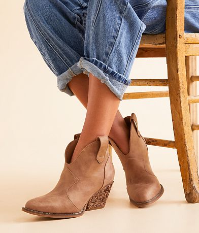 Very G Dangerous Embossed Western Ankle Boot misc detail 5 view