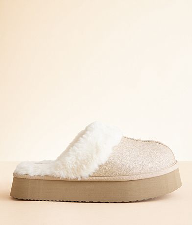 Very G Glitter Platform Slipper front view