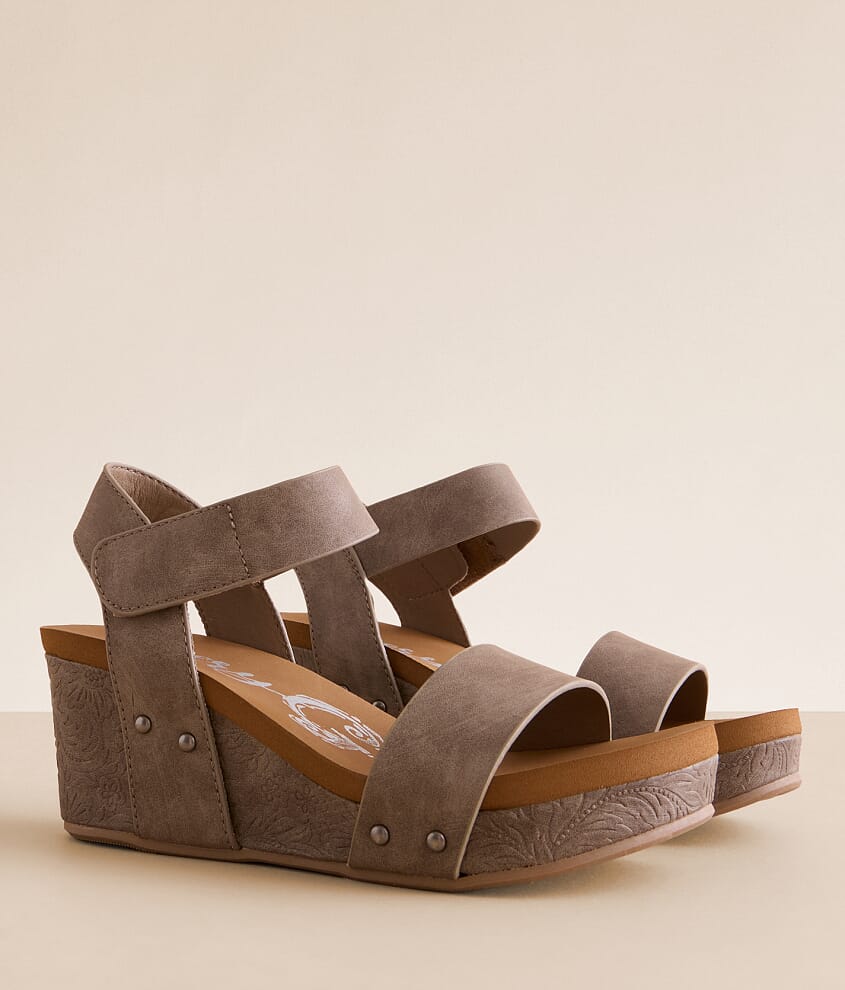 Devon Embossed Wedge Sandal