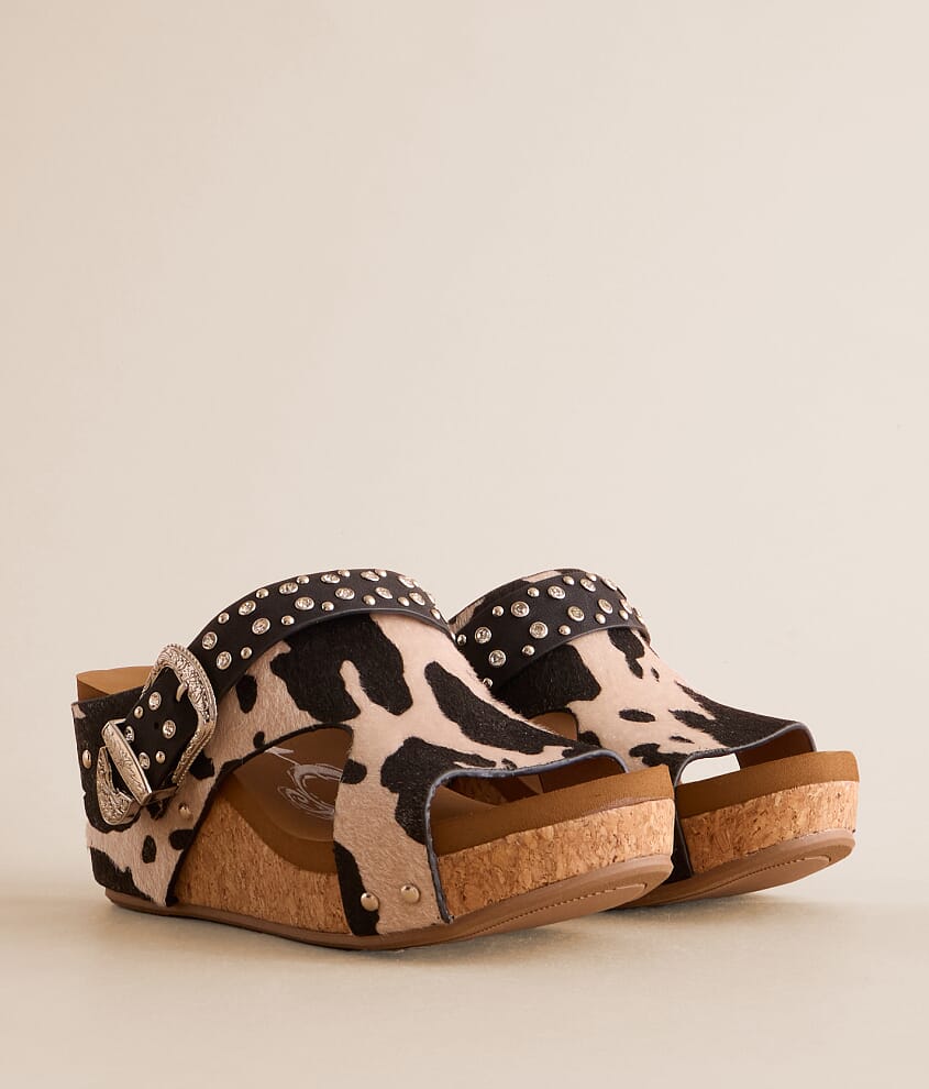 Dolly Cow Print Wedge Sandal - thumbnail 2