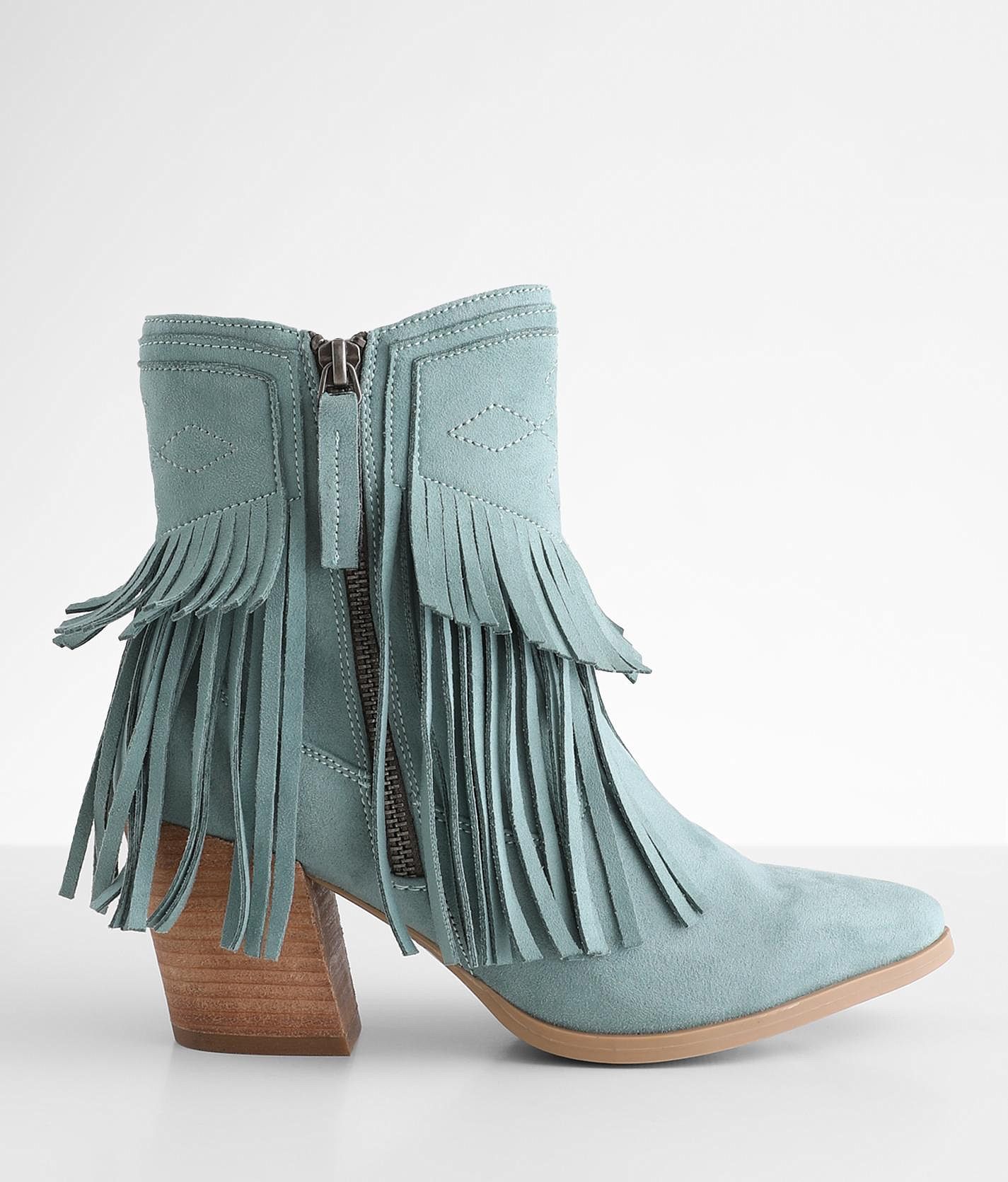 Teal on sale fringe boots