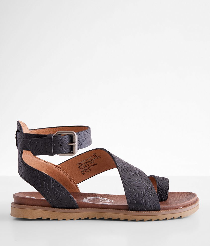 Very G Tooled Strappy Sandal - Women's Shoes in Black | Buckle