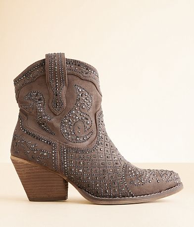 Very G Flaunt Glitz Western Ankle Boot front view