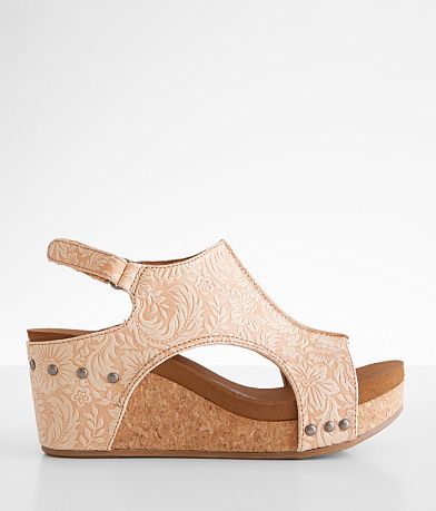 Very G Isabella Tooled Wedge Sandal front view
