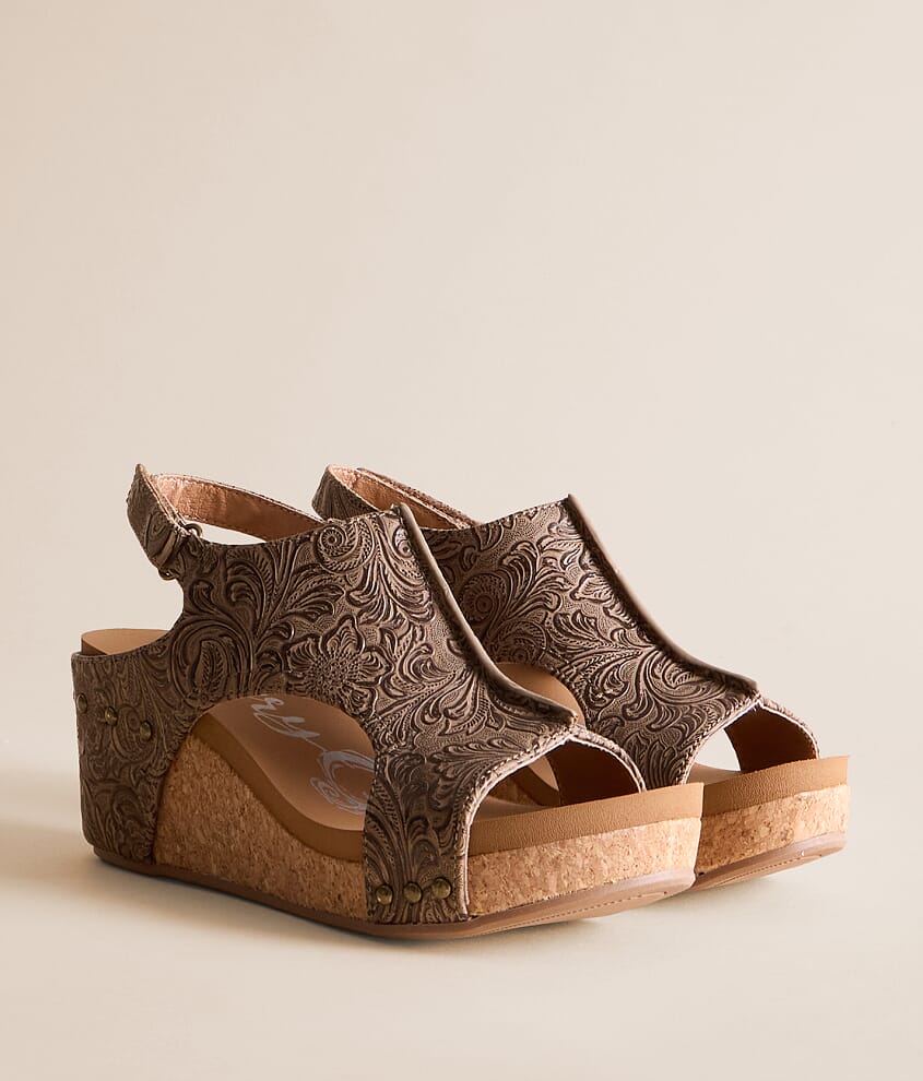 Isabella Tooled Wedge Sandal - thumbnail 2