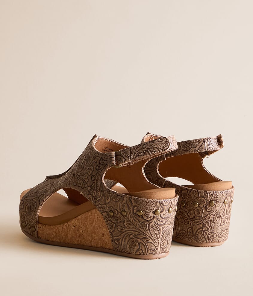 Isabella Tooled Wedge Sandal - thumbnail 3