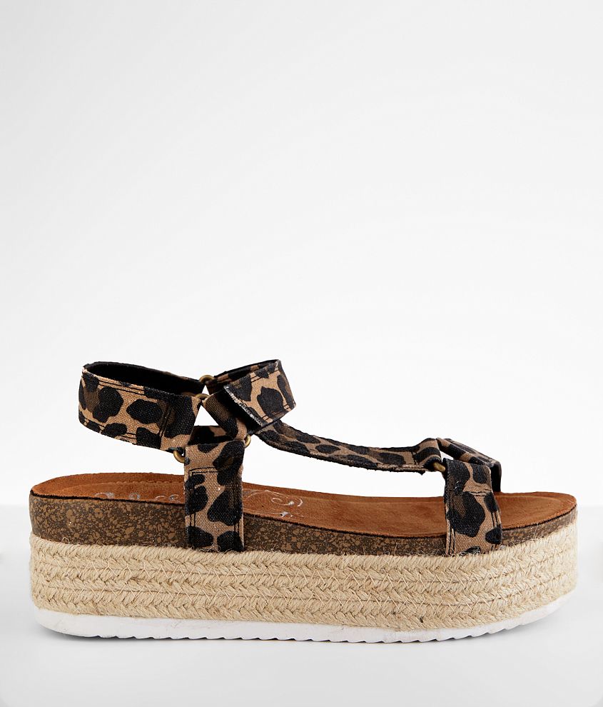 Very G Jenny Flatform Sandal - Women's Shoes in Leopard | Buckle