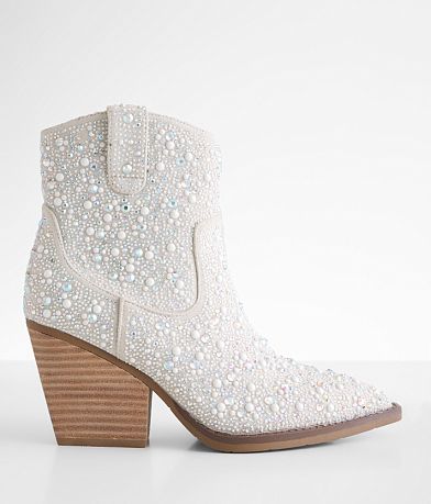 Very G Kady Glitz Western Ankle Boot front view